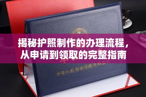 托克托揭秘护照制作的办理流程，从申请到领取的完整指南