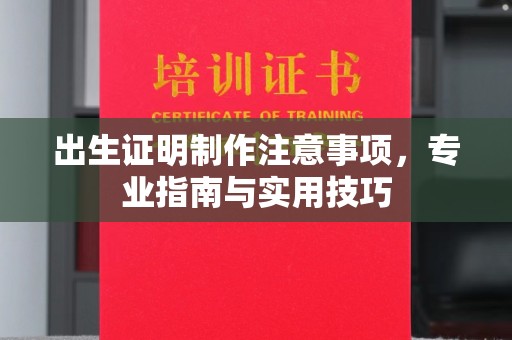 托克托出生证明制作注意事项，专业指南与实用技巧