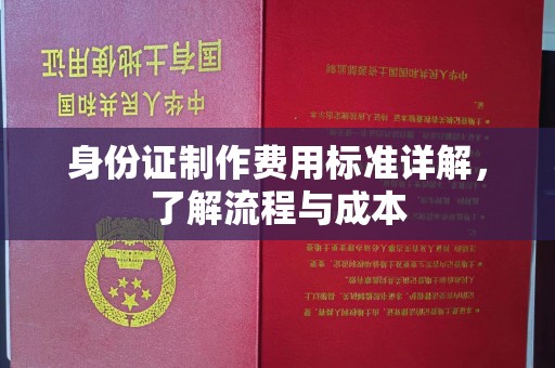 托克托身份证制作费用标准详解，了解流程与成本