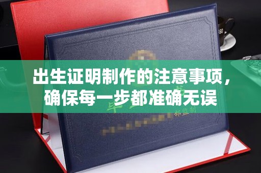 托克托出生证明制作的注意事项，确保每一步都准确无误