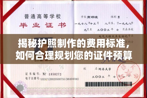 托克托揭秘护照制作的费用标准，如何合理规划您的证件预算