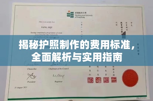 托克托揭秘护照制作的费用标准，全面解析与实用指南