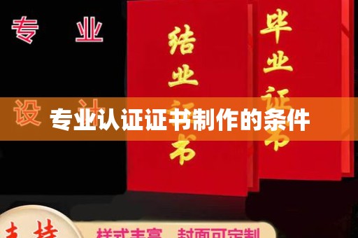 托克托专业认证证书制作的条件