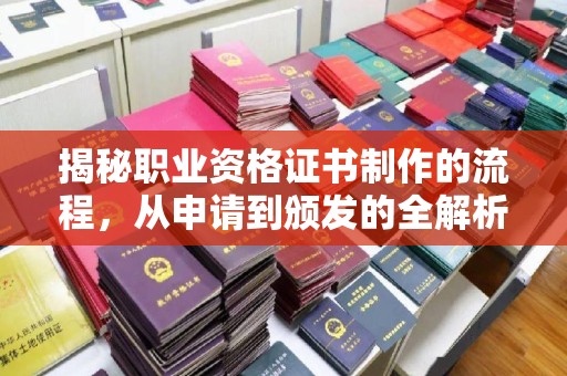 托克托揭秘职业资格证书制作的流程，从申请到颁发的全解析