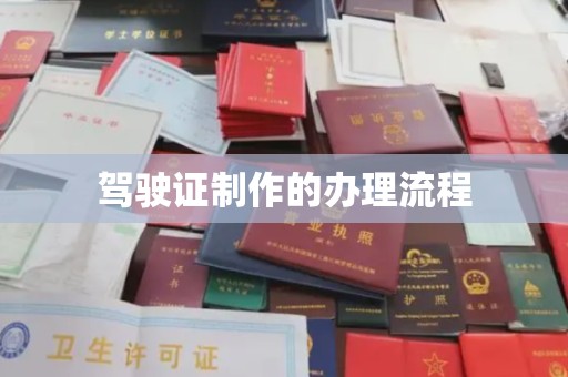托克托驾驶证制作的办理流程