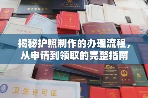 托克托揭秘护照制作的办理流程，从申请到领取的完整指南
