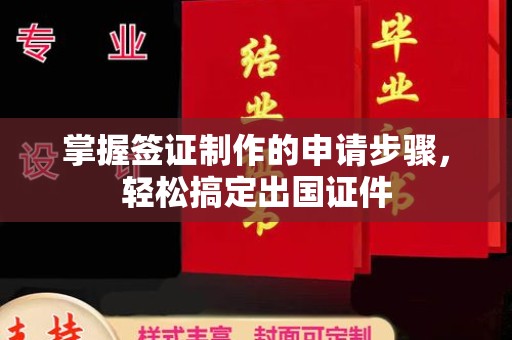 托克托掌握签证制作的申请步骤，轻松搞定出国证件