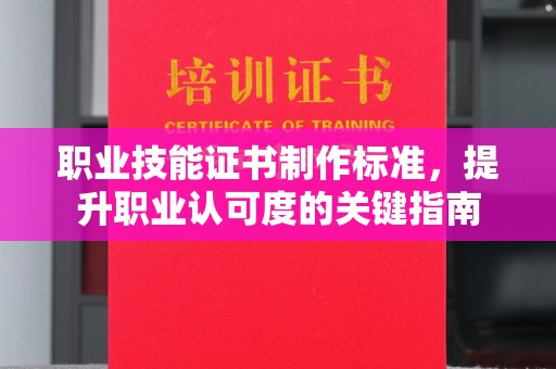 托克托职业技能证书制作标准，提升职业认可度的关键指南