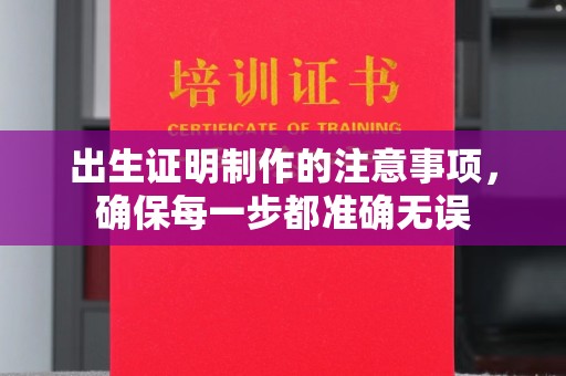 托克托出生证明制作的注意事项，确保每一步都准确无误