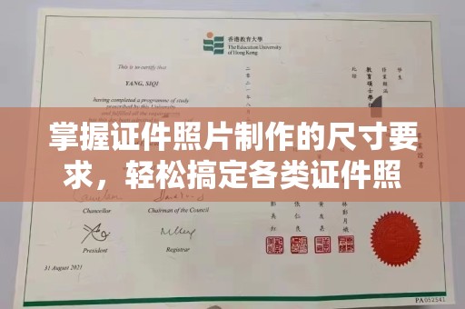 托克托掌握证件照片制作的尺寸要求，轻松搞定各类证件照