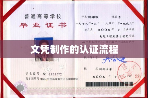 托克托文凭制作的认证流程