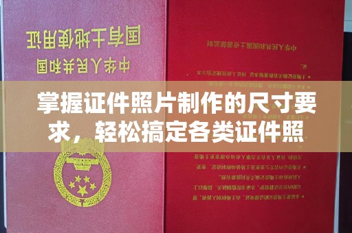 托克托掌握证件照片制作的尺寸要求，轻松搞定各类证件照