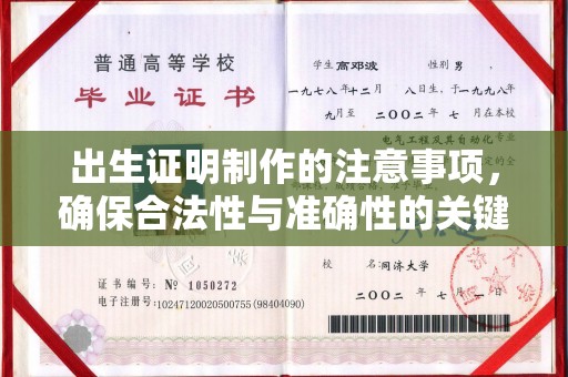 托克托出生证明制作的注意事项，确保合法性与准确性的关键步骤