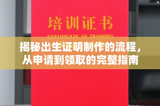托克托揭秘出生证明制作的流程，从申请到领取的完整指南