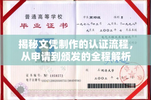 托克托揭秘文凭制作的认证流程，从申请到颁发的全程解析
