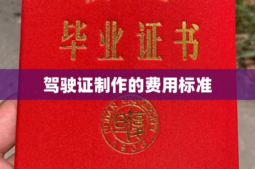 托克托驾驶证制作的费用标准